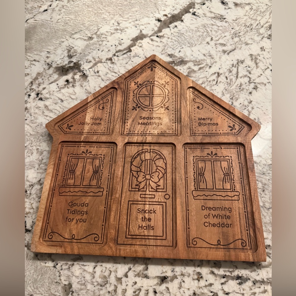 Kirkland’s Home Christmas Cheeky Gingerbread House Charcuterie Board - Picture 2 of 13